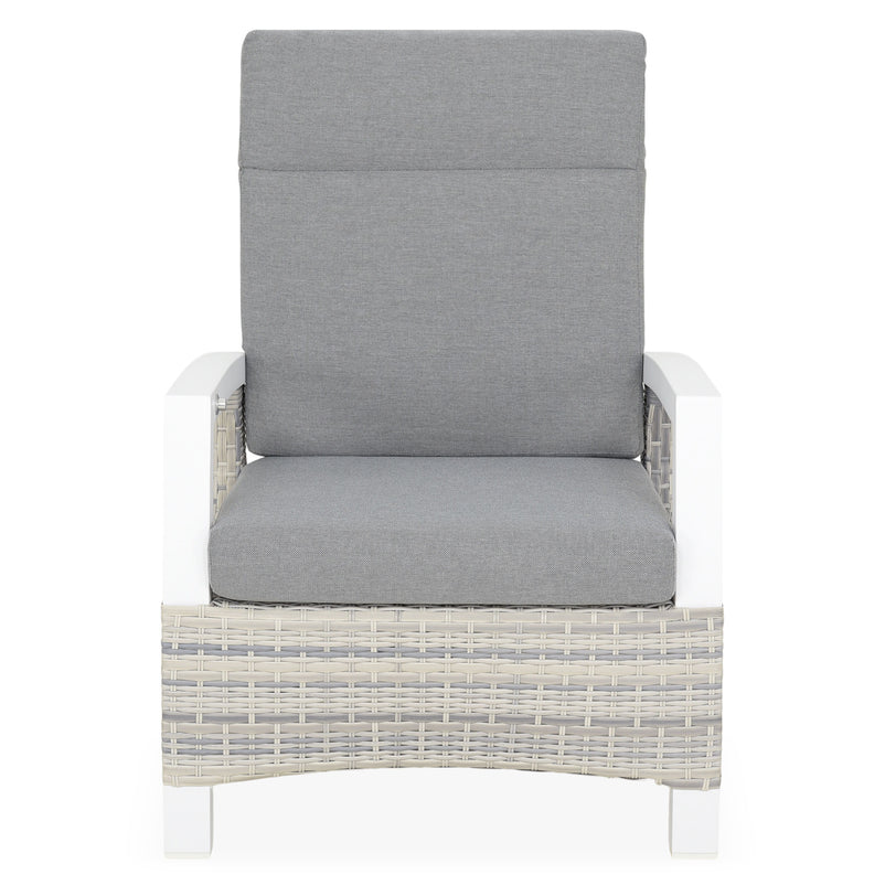 BAKU Set mobilier terasă/grădină, 2 fotolii, canapea, taburet și masă