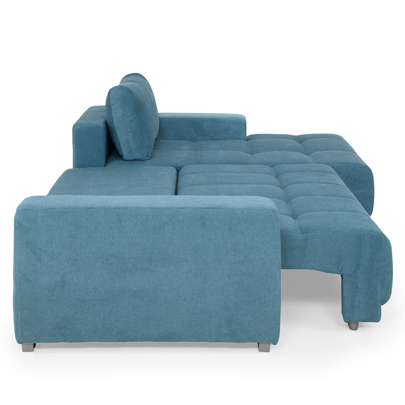 MONZA Colțar extensibil, 3 locuri, șezlong stânga/dreapta, stofă