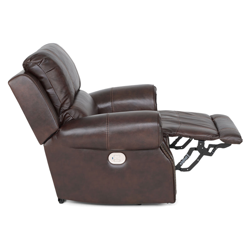 PORTLAND Fotoliu cu recliner electric, imitație piele