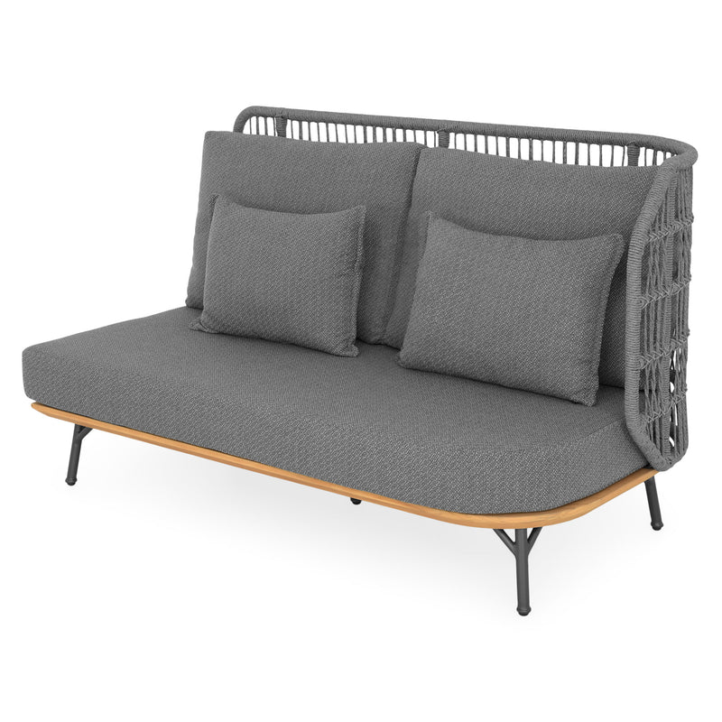 COTTAGE/CANCUN Set mobilier terasă/grădină, 2 canapele, 1 element colț, 1 element central, 1 măsuță de cafea