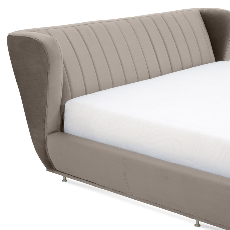 TOSCANA Pat tapițat, 180x200, somieră rabatabilă și ladă depozitare incluse