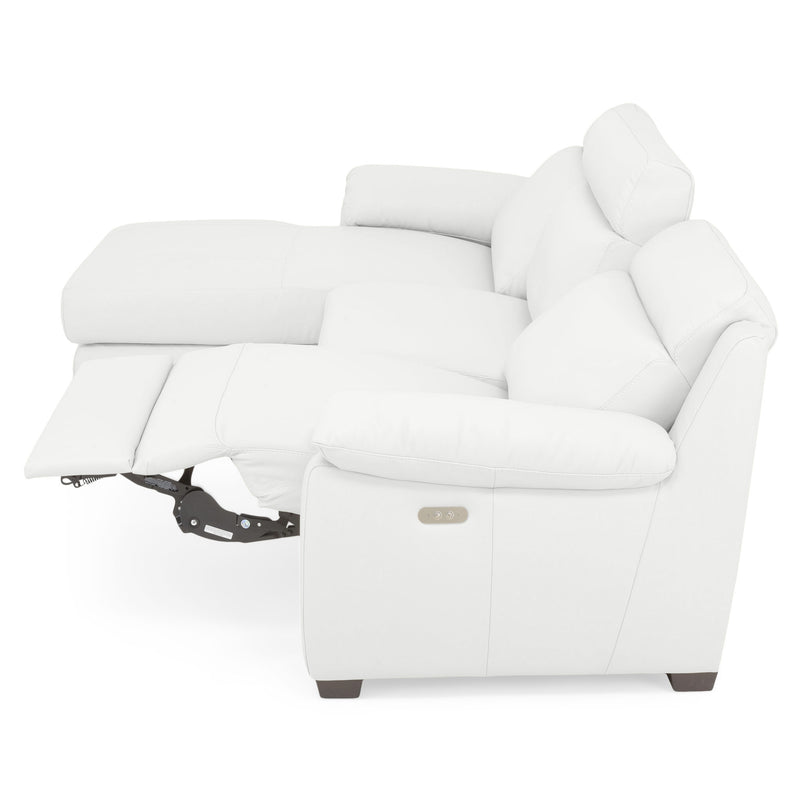 TORRENS Colțar cu șezlong stânga/dreapta și mecanisme electrice, piele