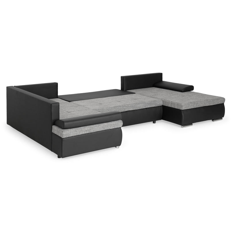 OLIVER Colțar extensibil, șezlong interschimbabil, stofă