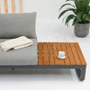 BLOOM Set mobilier terasă/grădină, canapea multifuncțională și 2 tăvițe laterale