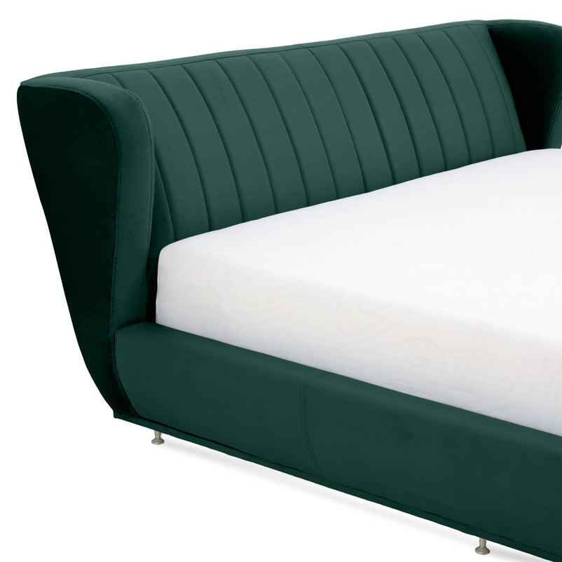 TOSCANA Pat tapițat, 180x200, somieră rabatabilă și ladă depozitare incluse