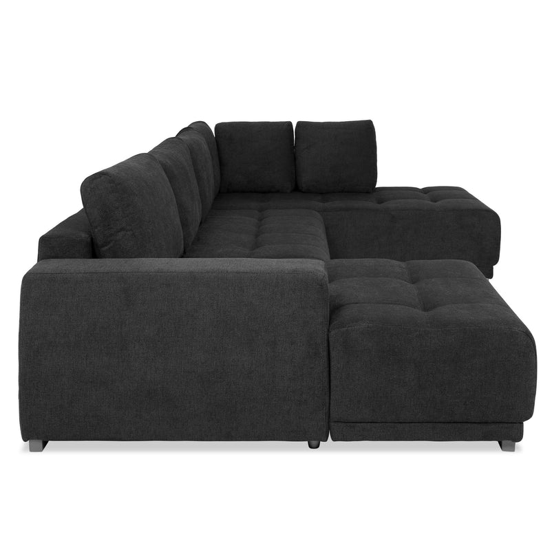 MONZA Ansamblu colțar extensibil stânga/dreapta, stofă