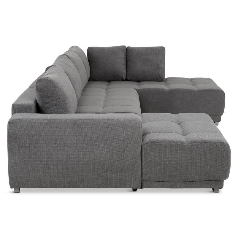 MONZA Ansamblu colțar extensibil stânga/dreapta, stofă