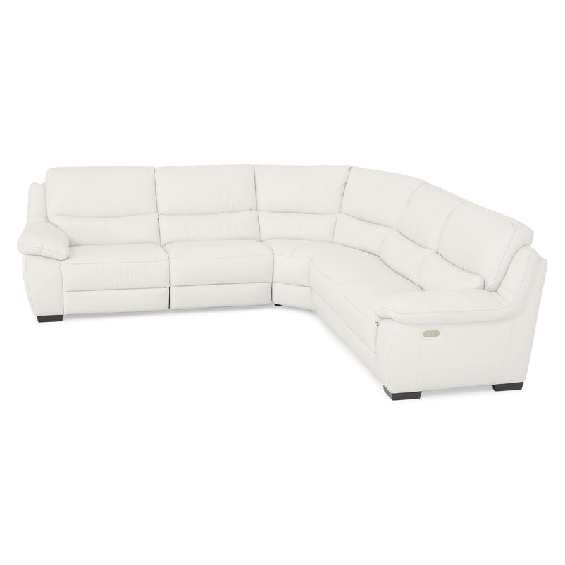 BRAYDEN Colțar cu reclinere electrice, piele