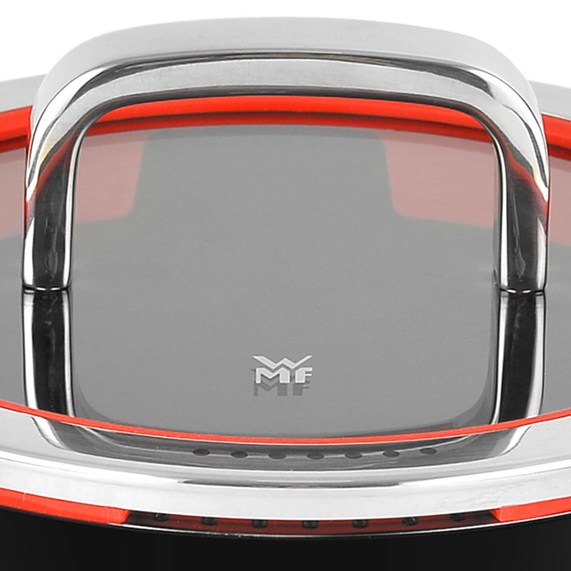 FUNCTIONAL Oală cu mânere și capac, cromargan