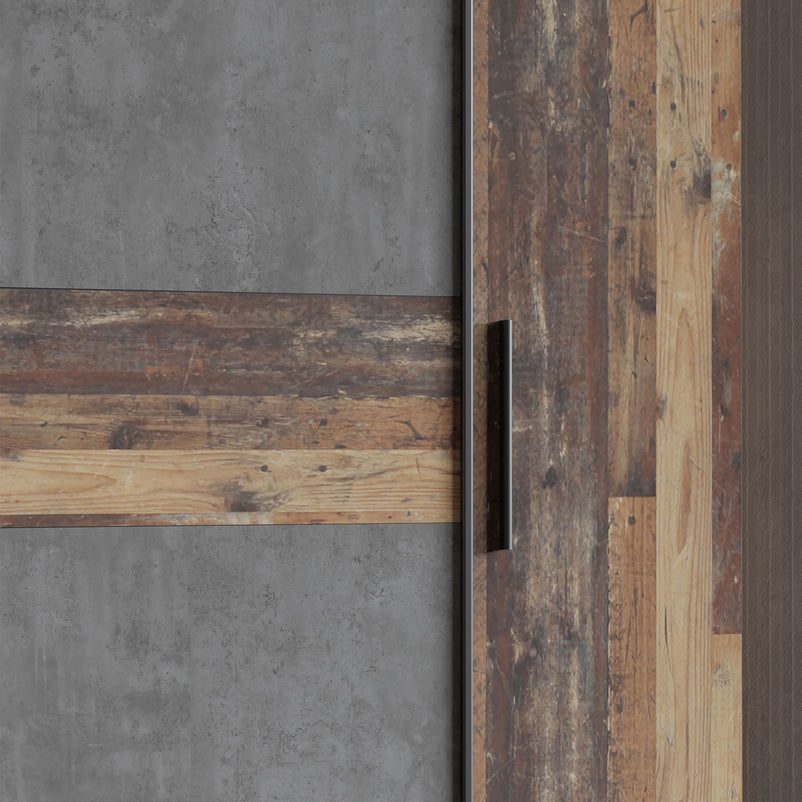 HERBERT Dulap 2 uși glisante, 2 uși batante