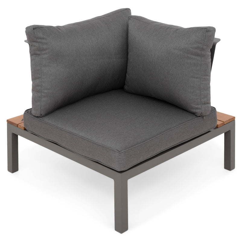 MARLI Set mobilier terasă/grădină, colțar 5 piese