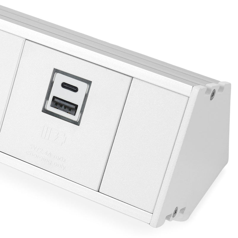 FLEXI Multipriză 2 schuko, USB charger A+A, cablu 3m