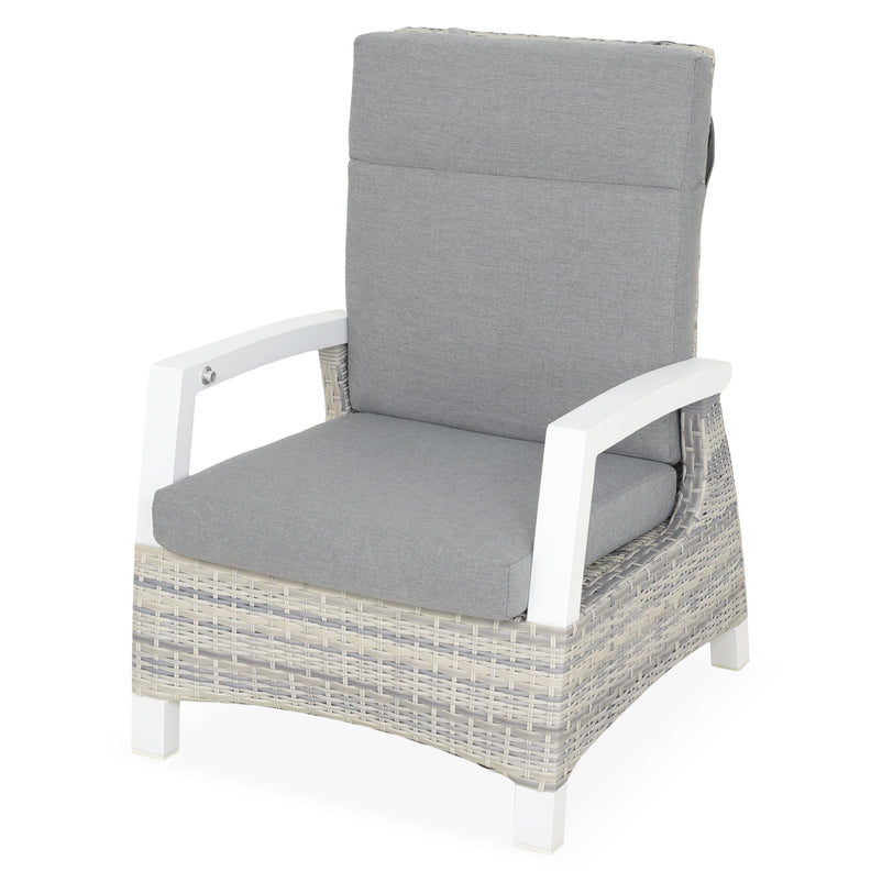 BAKU Set mobilier terasă/grădină, 2 fotolii, canapea, taburet și masă