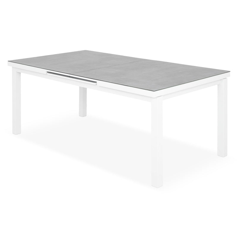 BAKU Set mobilier terasă/grădină, 6 scaune și masă extensibilă