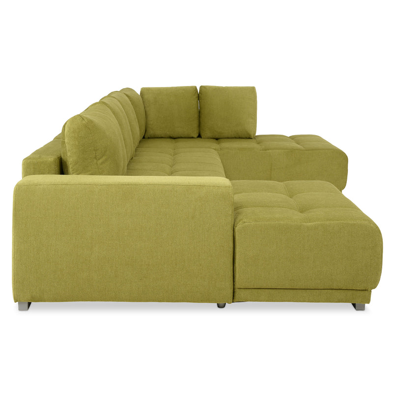 MONZA Ansamblu colțar extensibil stânga/dreapta, stofă