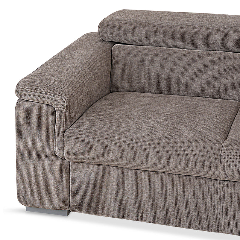 DUNE Colțar extensibil, cu șezlong stânga/dreapta, ladă depozitare, mecanism tetiere, stofă