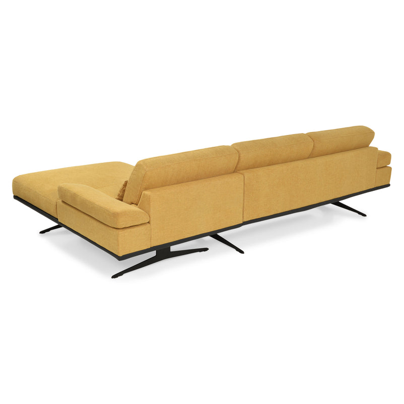 ANCONA Colțar șezlong stânga/dreapta, mecanism spătare, stofă