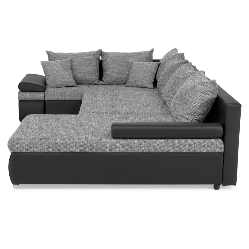 OLIVER Colțar extensibil, șezlong interschimbabil, stofă