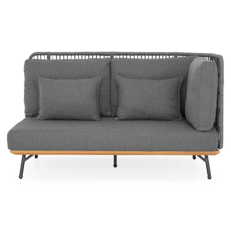 COTTAGE/CANCUN Set mobilier terasă/grădină, 2 canapele, 1 element colț, 1 element central, 1 măsuță de cafea