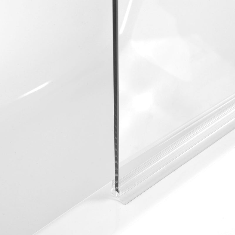 CORAM Paravan cadă, 80x135 cm, 1 element, sticlă clară