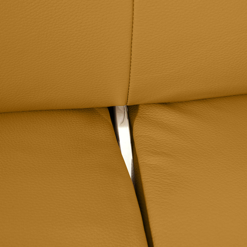 ADISA Canapea 3 locuri, mecanism spătar, piele