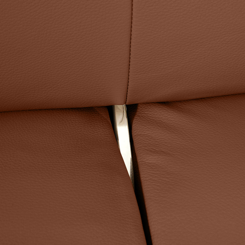 ADISA Canapea 3 locuri, mecanism spătar, piele