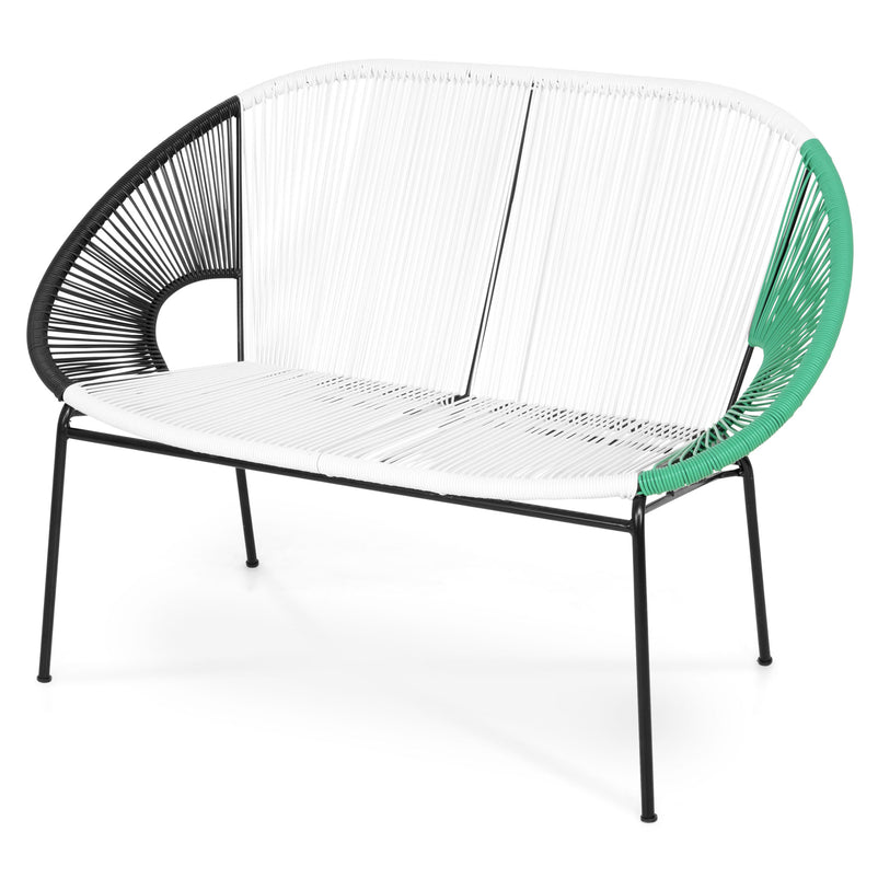 CORFU Set mobilier terasă/grădină 2 fotolii, canapea și măsuță