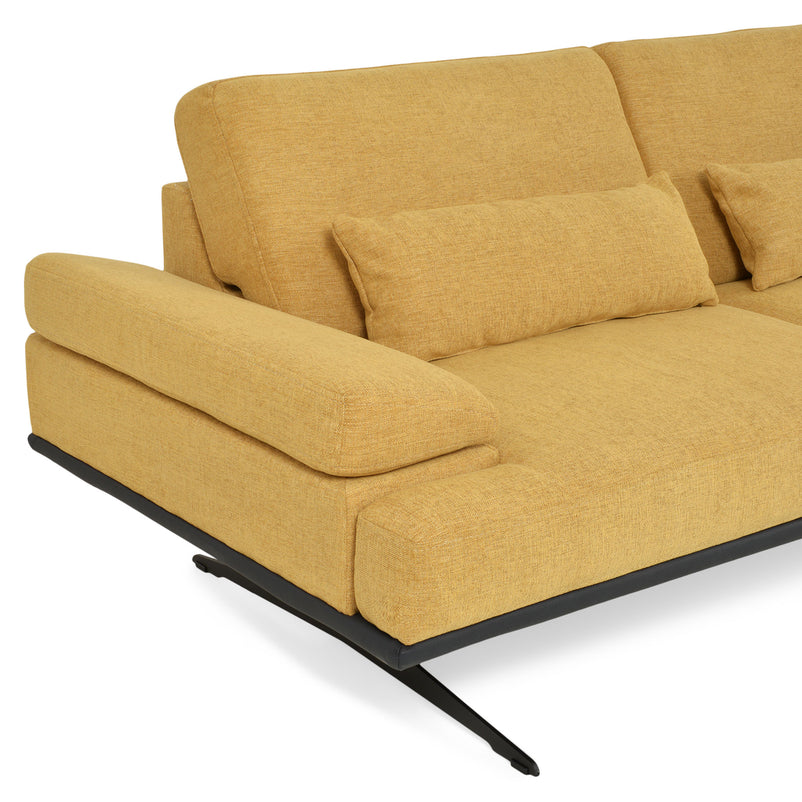 ANCONA Colțar șezlong stânga/dreapta, mecanism spătare, stofă