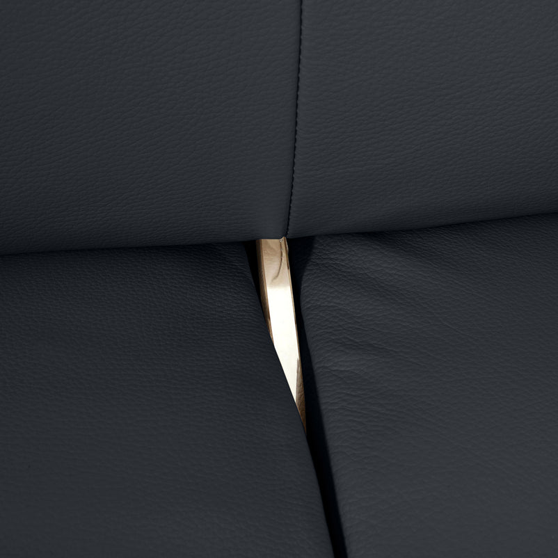 ADISA Canapea 3 locuri, mecanism spătar, piele