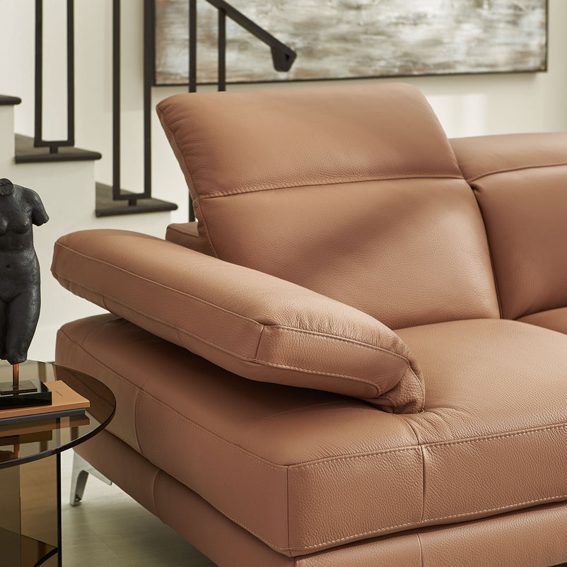 NATUZZI EDITIONS BLISS Colțar șezlong stânga/dreapta, mecanism brațe și tetiere, piele