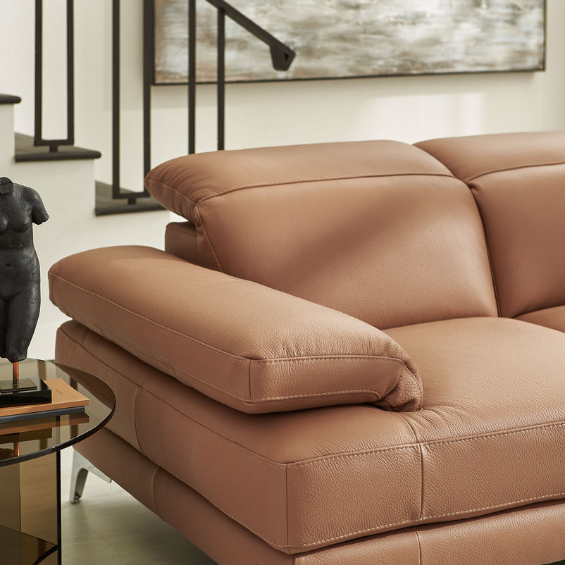 NATUZZI EDITIONS BLISS Colțar șezlong stânga/dreapta, mecanism brațe și tetiere, piele