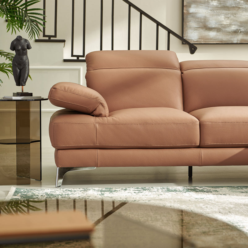 NATUZZI EDITIONS BLISS Colțar șezlong stânga/dreapta, mecanism brațe și tetiere, piele