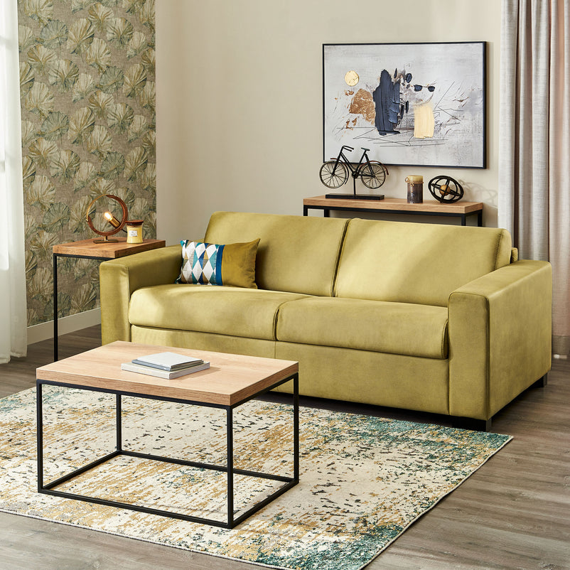 LYON Canapea 3 locuri extensibilă, stofă