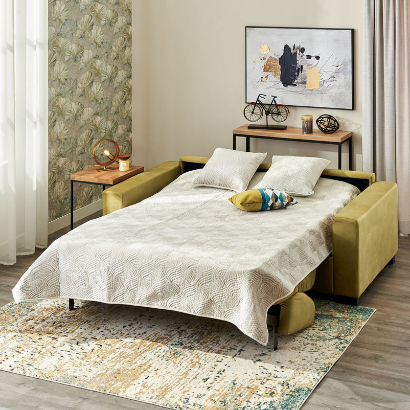 LYON Canapea 3 locuri extensibilă, stofă