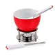 Set fondue, portelan si inox CHOCOLAT