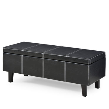 VIENNA Banchetă cu ladă de depozitare, imitație piele