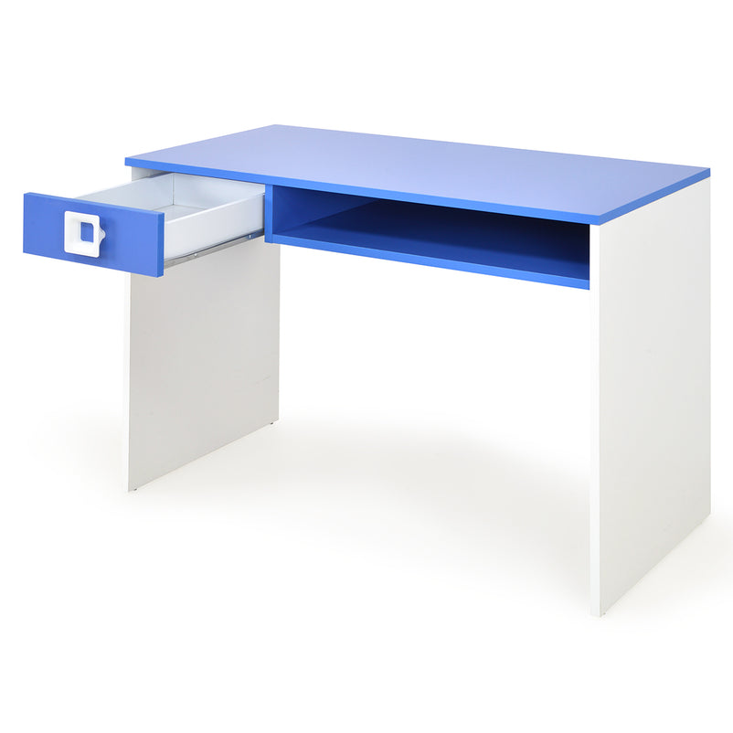 DALIN BLU Birou 1 nișă, 1 sertar reversibil