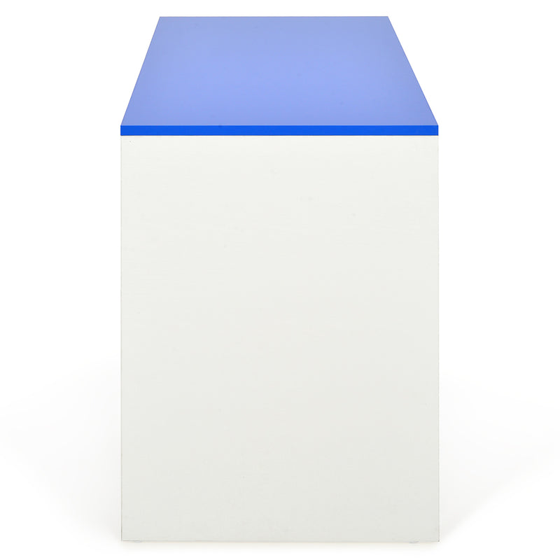 DALIN BLU Birou 1 nișă, 1 sertar reversibil