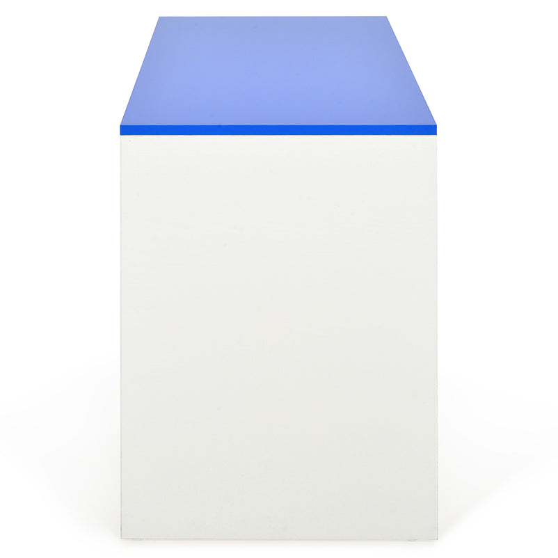 DALIN BLU Birou 1 nișă, 1 sertar reversibil