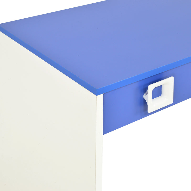 DALIN BLU Birou 1 nișă, 1 sertar reversibil