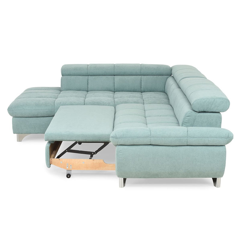 SHANE Colțar extensibil, șezlong stânga/dreapta, stofă