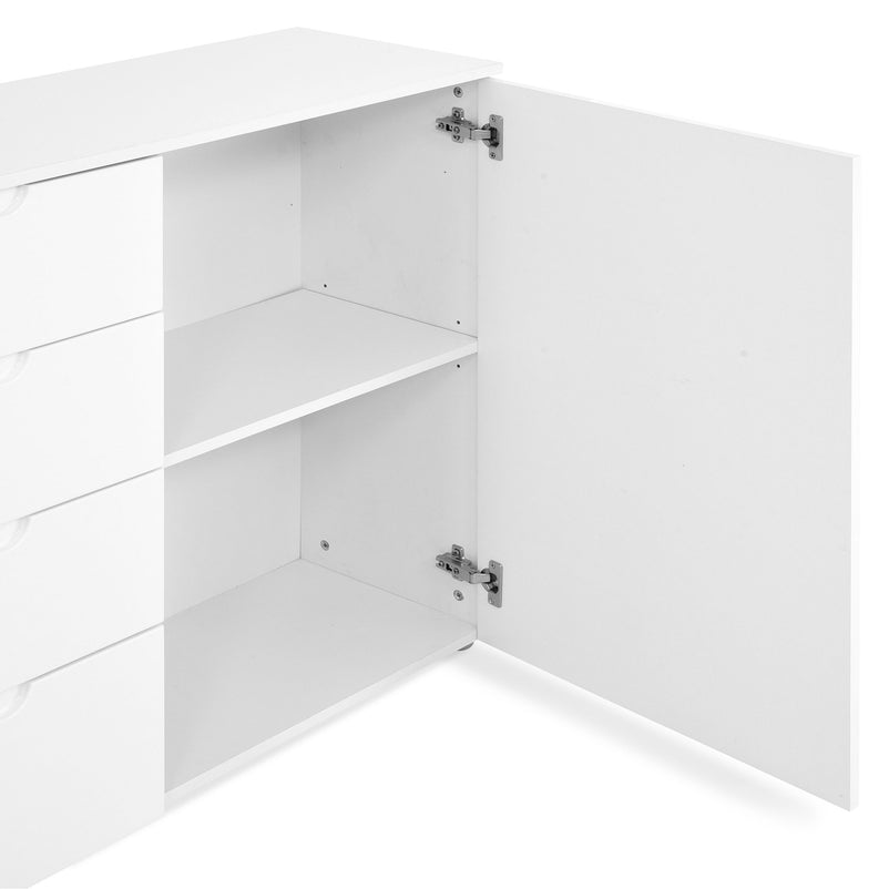 WILLIE Comodă 4 sertare, 1 ușă