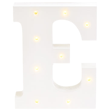 LITERA "E" Decor luminos din lemn copii