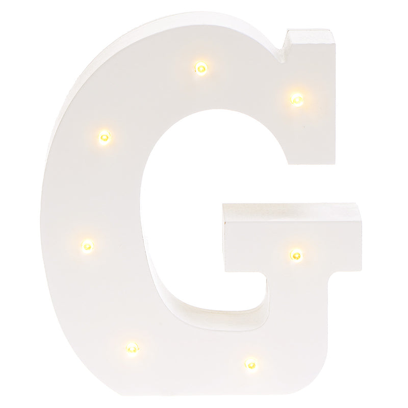 LITERA "G" Decor luminos din lemn pentru copii