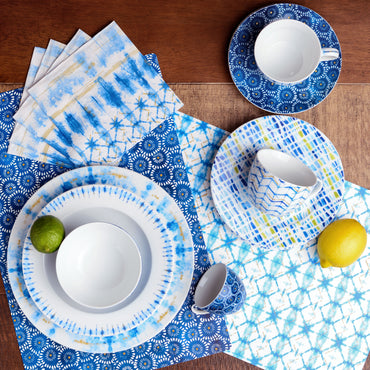 SHIBORI Farfurie supă, porțelan, D.22cm