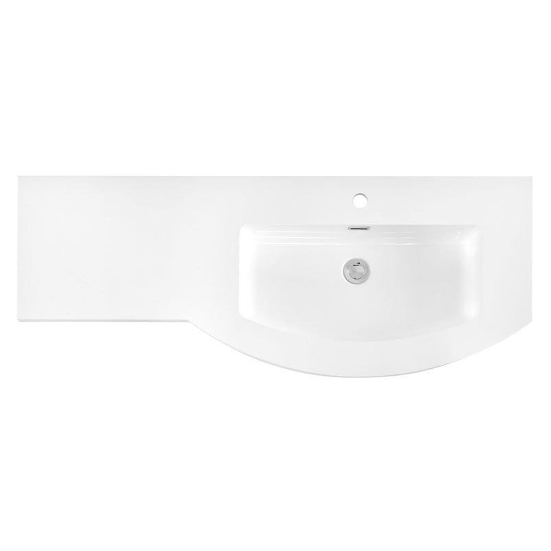 LAURENCE Set masca lavoar dreapta, lavoar și oglinda