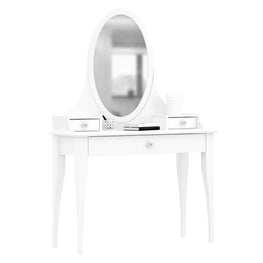 BOHO STYLE Masa toaleta, oglinda ovala pentru copii