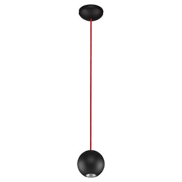 Pendul 1x35W GU10 BUBBLE BLACK-RED