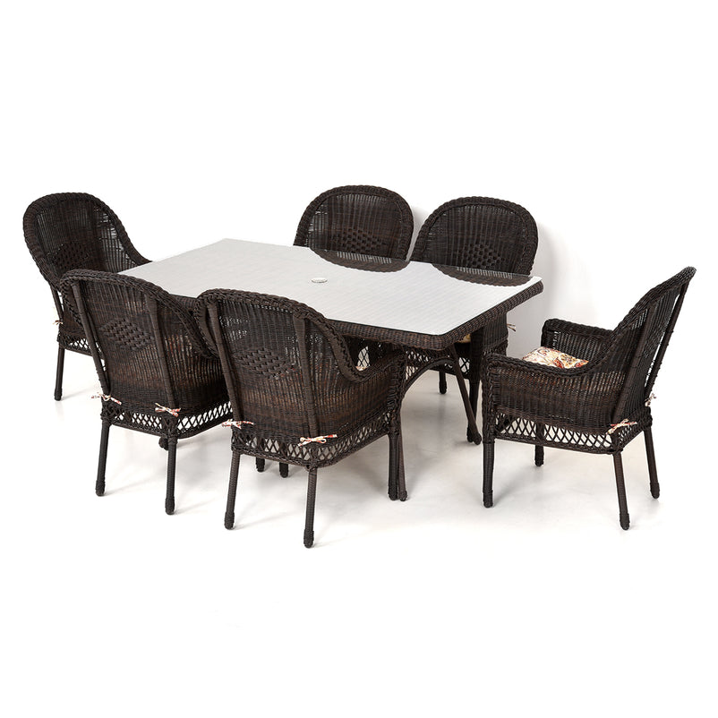 SUSAN Set mobilier terasă/grădină, 6 scaune și masă