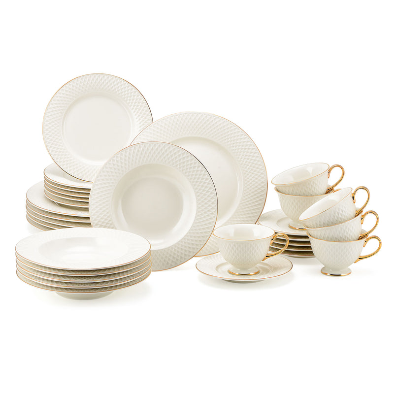 ECLAT Set veselă, porțelan, 30 piese